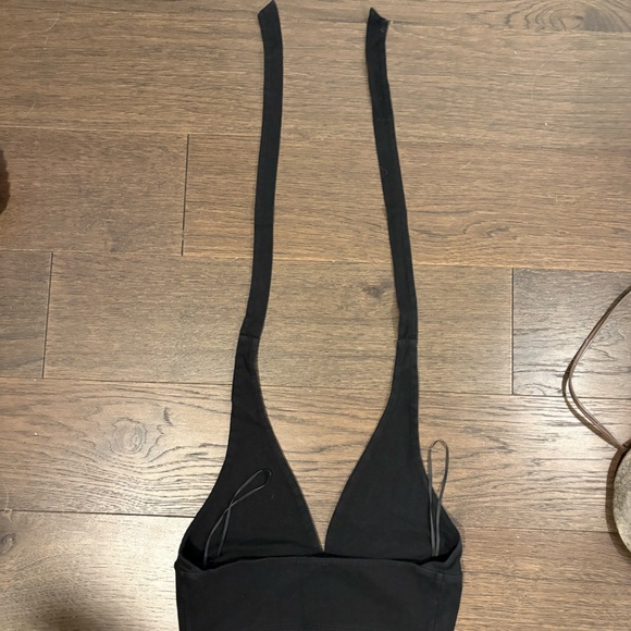 Black Garage Halter Top - Picture 2 of 3